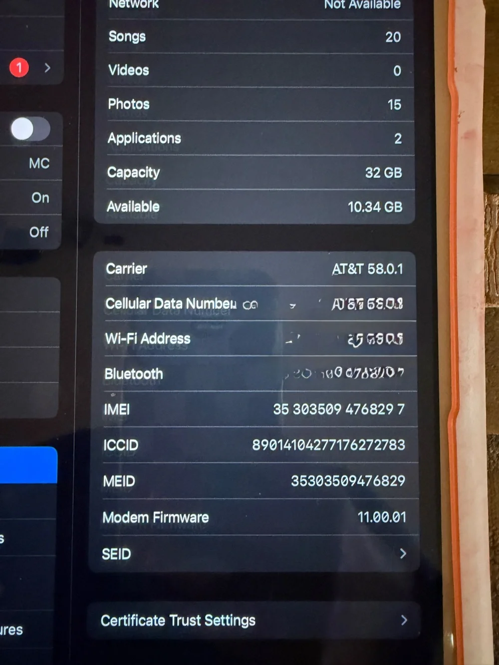 Apple iPad 6th Gen 32GB WiFi & Cellular (unlocked) Rose Gold Like New